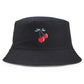 Embroidered Cherry Bucket Hats